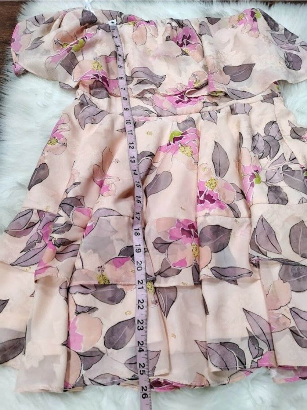 Lulus Perfect Paradise Dress M Whimsy Floral Fairy Garden Party Wedding Guest - Picture 10 of 11